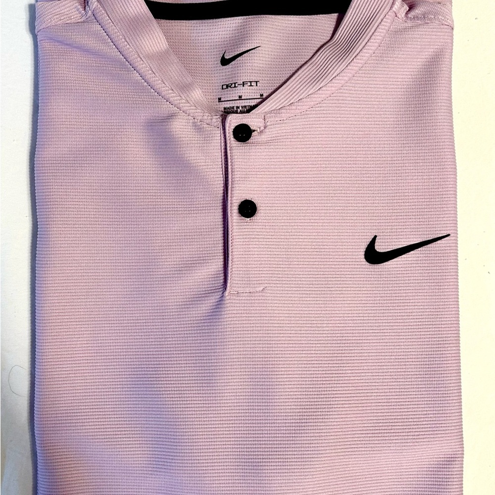 Nike Golf Tour Textured Dri-Fit Blade Polo Size Med